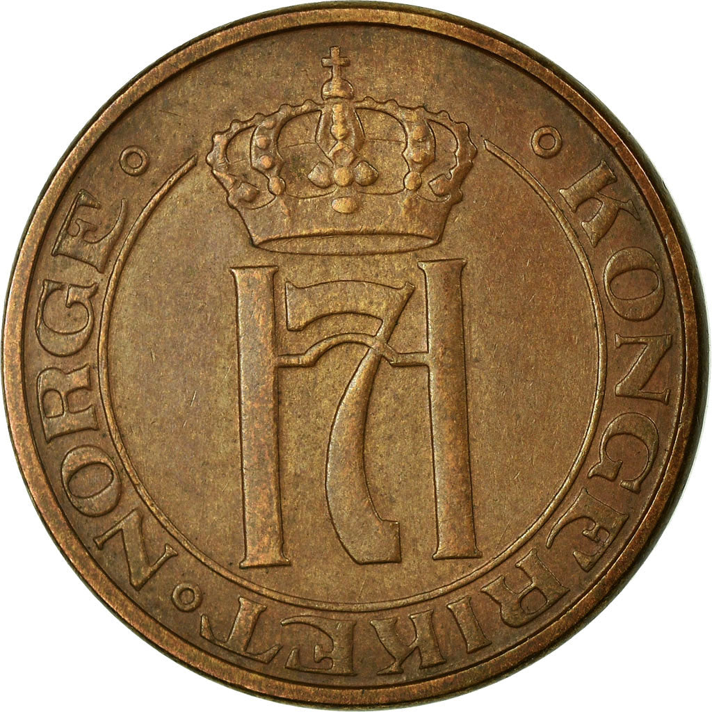 Coin, Norway, Haakon VII, 2 Öre, 1950, VF(30-35), Bronze, KM:371