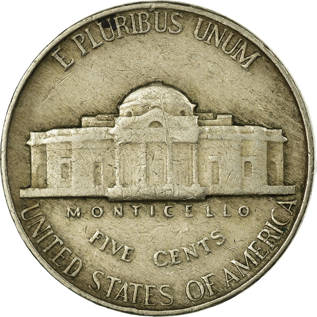 Munten, Verenigde Staten, Jefferson Nickel, 5 Cents, 1946, U.S. Mint