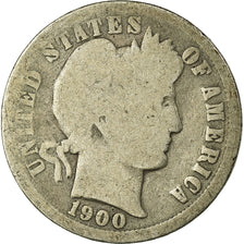 Coin, United States, Barber Dime, Dime, 1900, U.S. Mint, Philadelphia