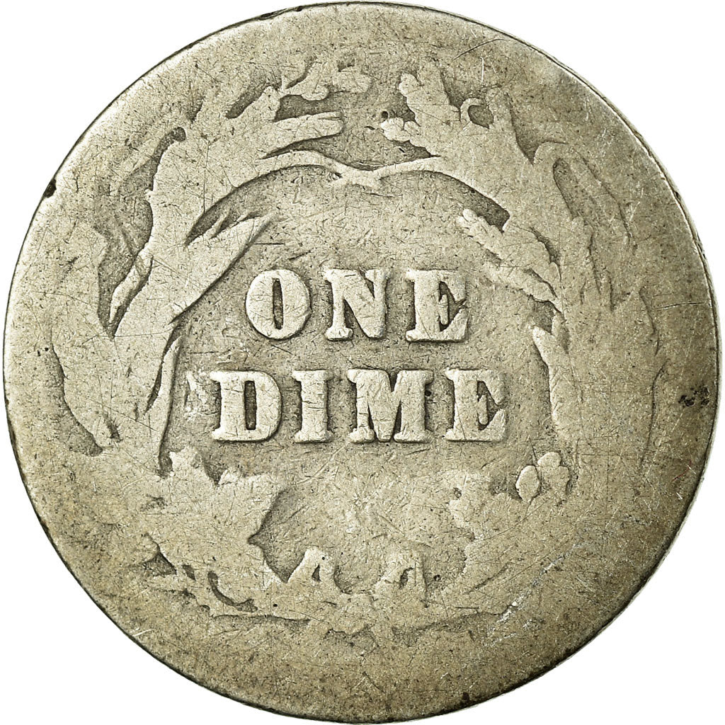 Coin, United States, Barber Dime, Dime, 1900, U.S. Mint, Philadelphia