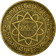 Moneta, Marocco, Mohammed V, 5 Francs, 1945, Paris, MB+, Alluminio-bronzo, KM:43
