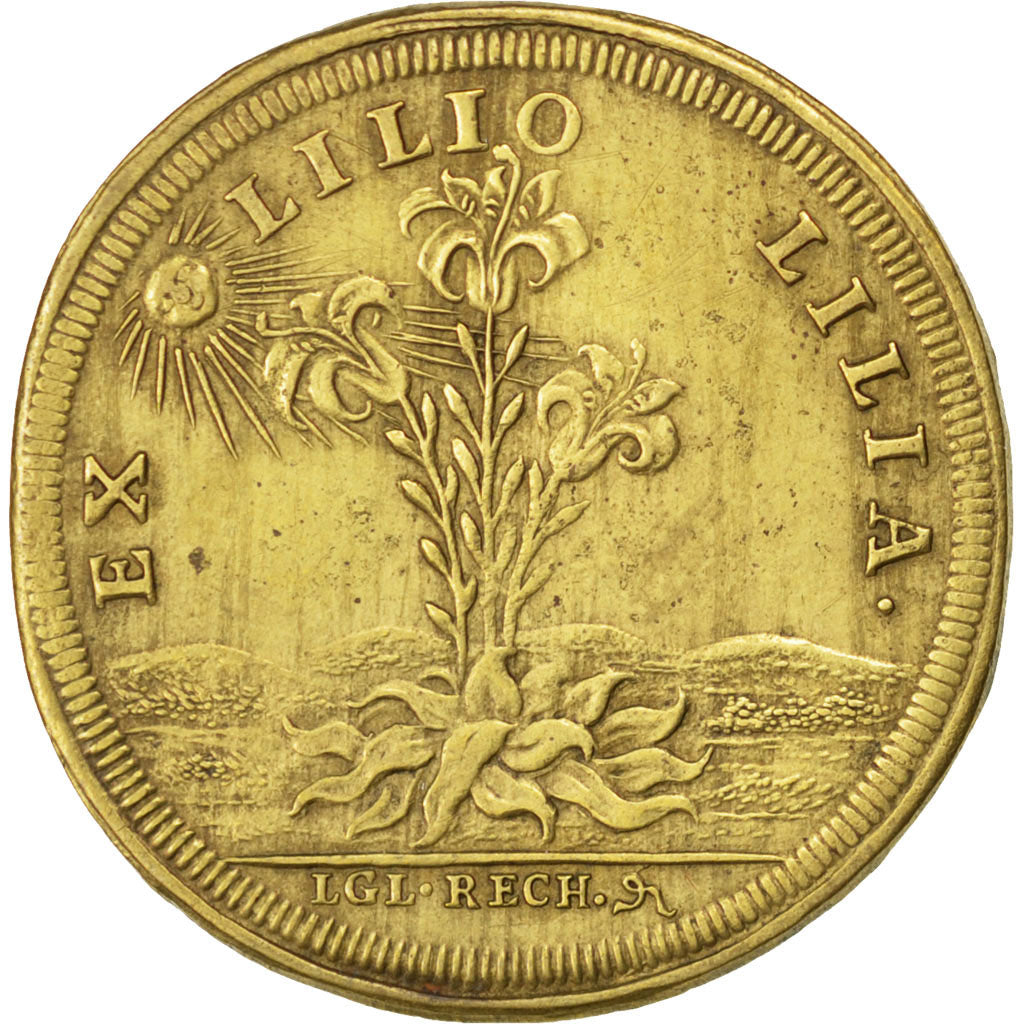 France, Royal, Token, AU(50-53), Copper, 27, Feuardent #12710, 3.50