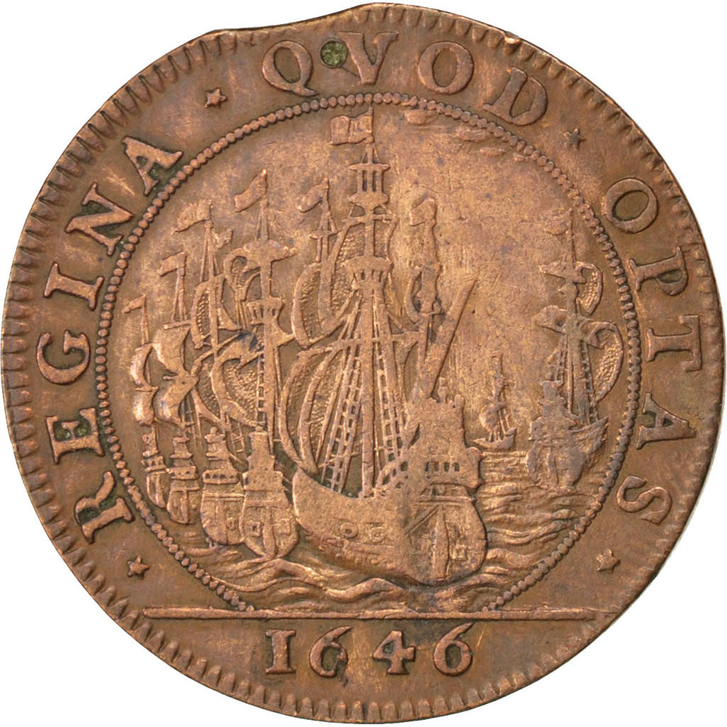 France, Royal, Token, EF(40-45), Copper, 27, Feuardent #1185, 6.60