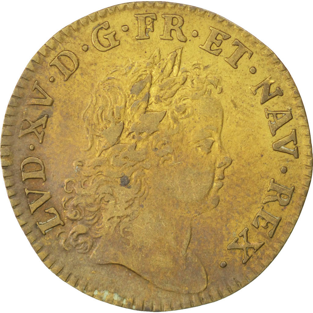 France, Royal, Token, EF(40-45), Copper, 26, Feuardent #8094, 4.60