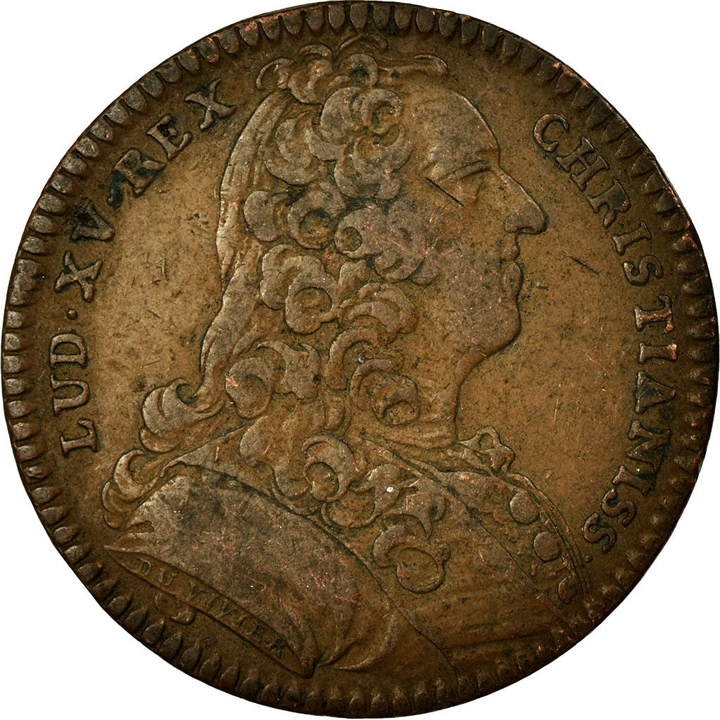 France, Jeton, Royal, TTB, Cuivre, Feuardent:2049