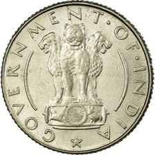 Coin, INDIA-REPUBLIC, 1/4 Rupee, 1954, EF(40-45), Nickel, KM:5.2