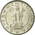 Coin, INDIA-REPUBLIC, 1/4 Rupee, 1954, EF(40-45), Nickel, KM:5.2