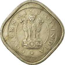 Monnaie, INDIA-REPUBLIC, 2 Annas, 1954, Mumbai, Bombay, TB+, Copper-nickel