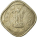 Monnaie, INDIA-REPUBLIC, 2 Annas, 1954, Mumbai, Bombay, TB+, Copper-nickel