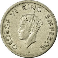 Moneta, INDIA - BRITANNICA, George VI, 1/4 Rupee, 1947, MB+, Nichel, KM:548