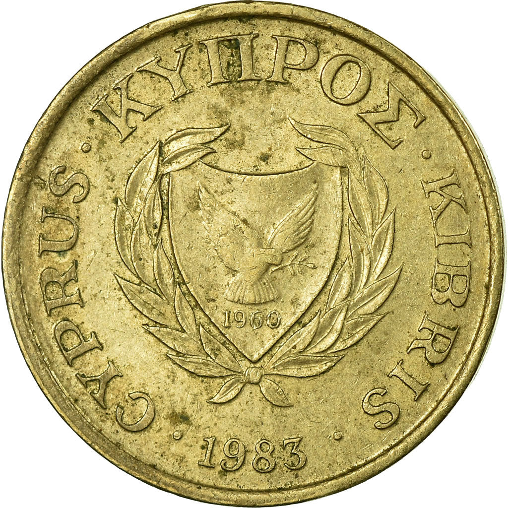 Münze, Zypern, Cent, 1983, S, Nickel-brass, KM:53.1