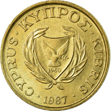 Moneta, Cipro, Cent, 1987, BB, Nichel-ottone, KM:53.2