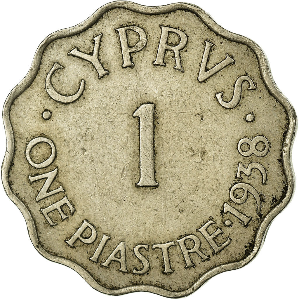 Coin, Cyprus, Piastre, 1938, VF(30-35), Copper-nickel, KM:23