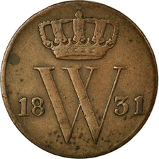 Coin, Netherlands, William I, 1/2 Cent, 1831, Utrecht, VF(30-35), Copper, KM:51