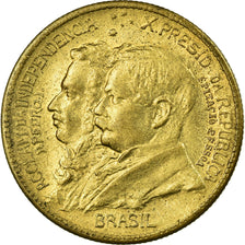 Coin, Brazil, 500 Reis, 1922, VF(30-35), Aluminum-Bronze, KM:521.1