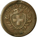 Coin, Switzerland, Rappen, 1895, Bern, VF(30-35), Bronze, KM:3.1