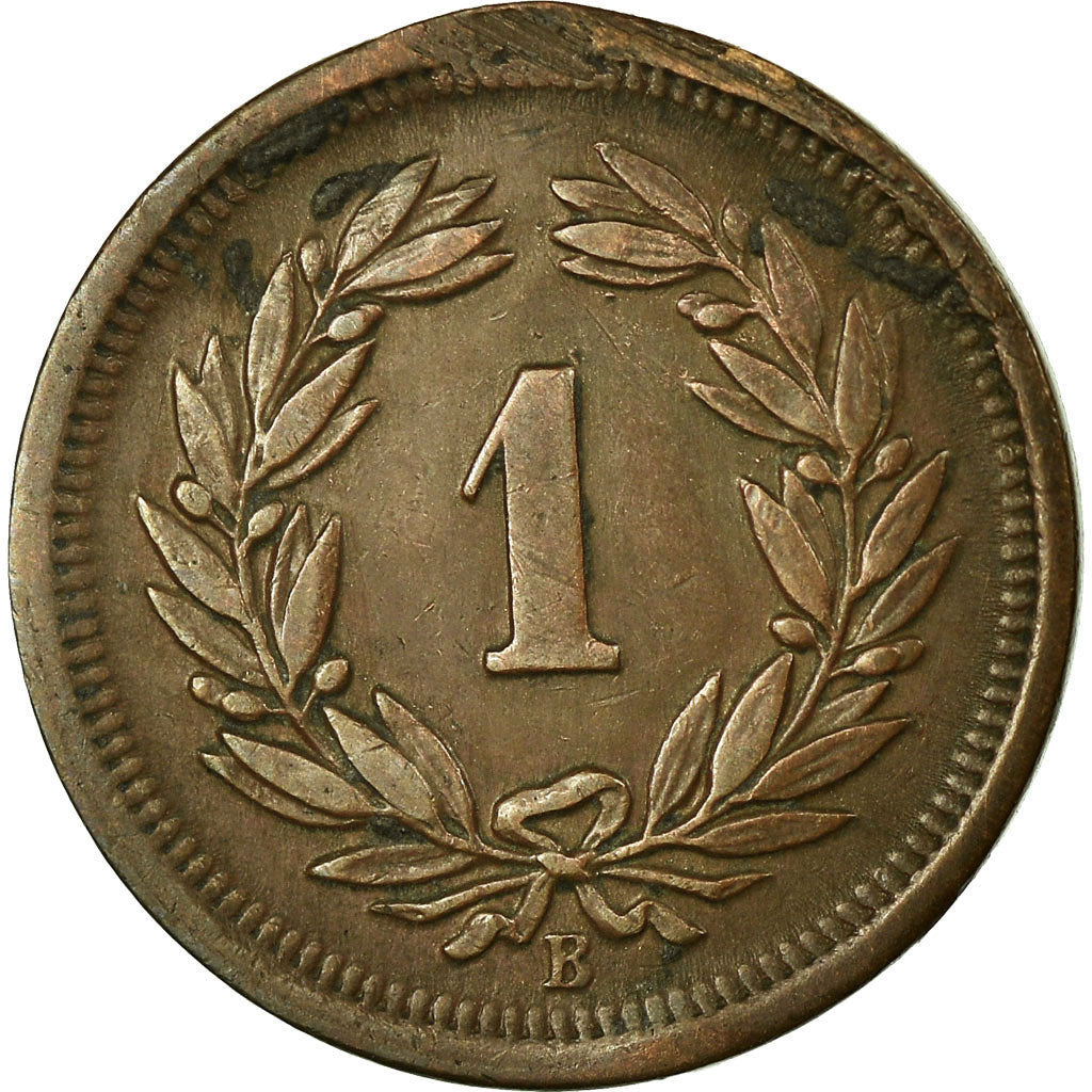 Coin, Switzerland, Rappen, 1895, Bern, VF(30-35), Bronze, KM:3.1