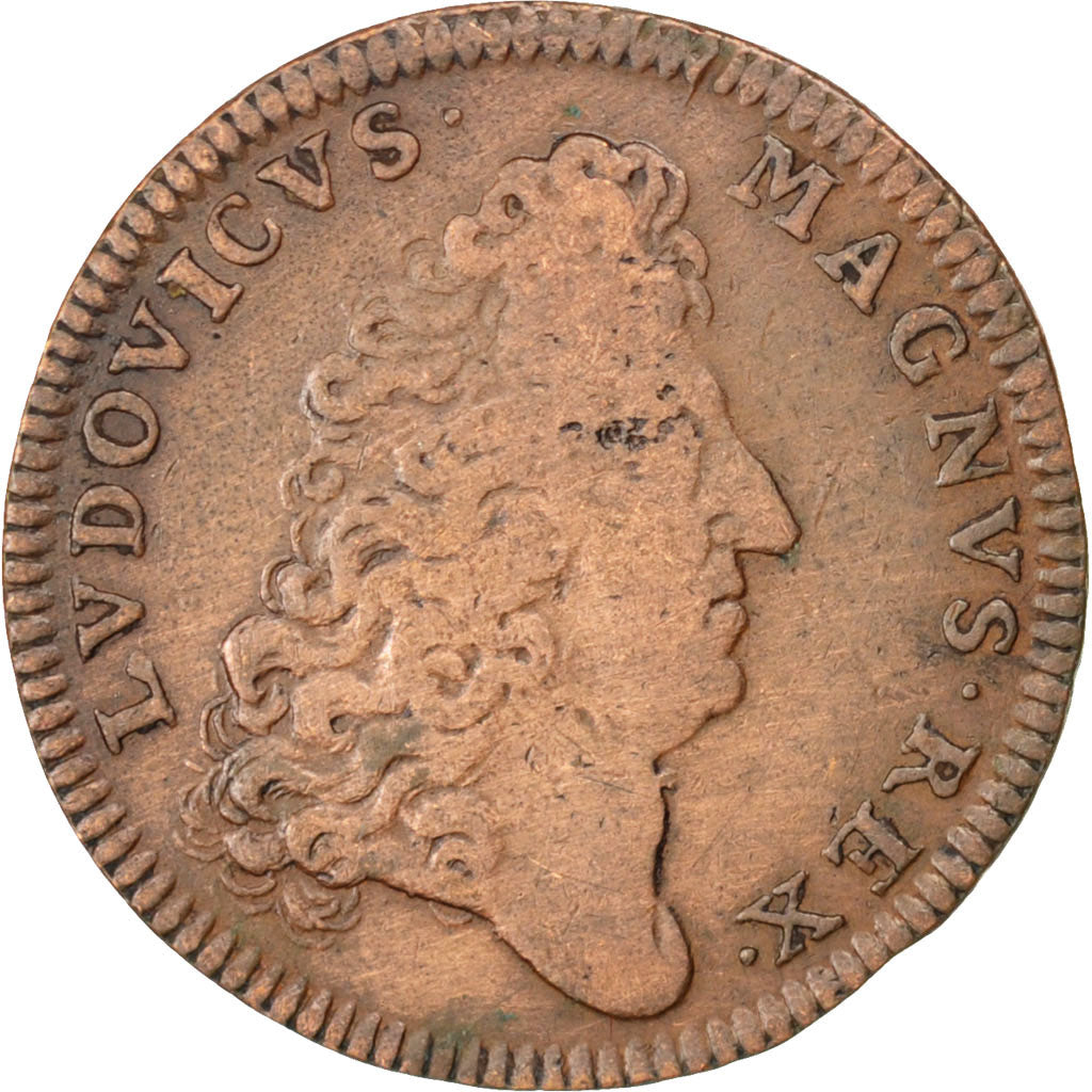 France, Royal, Token, EF(40-45), Copper, 25, Feuardent #12588, 4.60