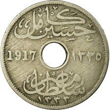 Coin, Egypt, Hussein Kamil, 10 Milliemes, 1917, VF(20-25), Copper-nickel, KM:316