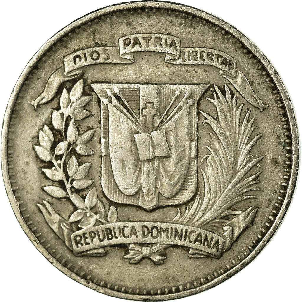 Coin, Dominican Republic, 10 Centavos, 1975, VF(30-35), Copper-nickel, KM:19a