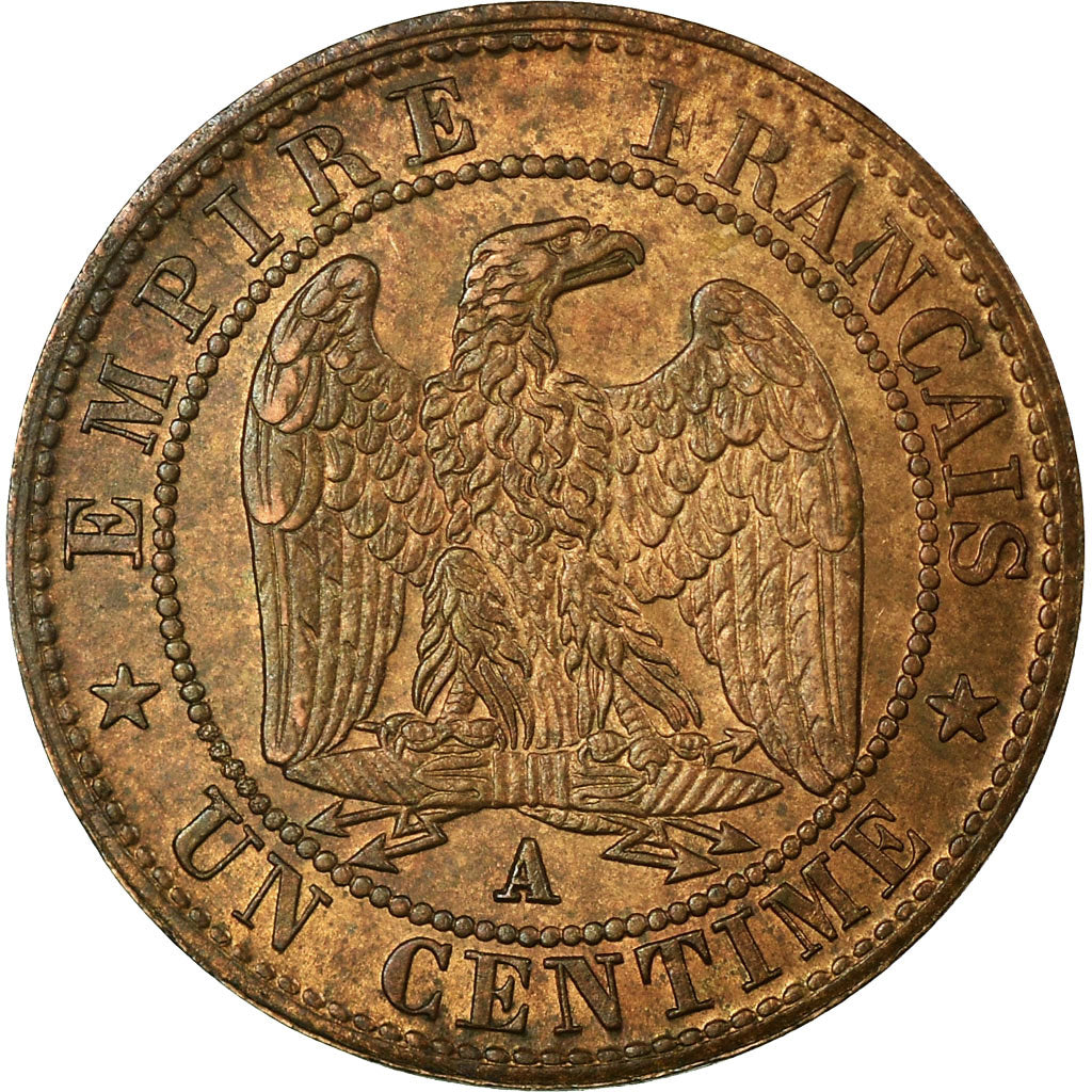 Coin, France, Napoleon III, Napoléon III, Centime, 1861, Paris, VF(30-35)