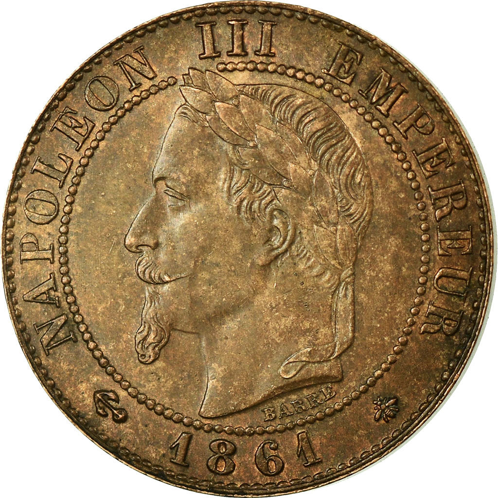 Coin, France, Napoleon III, Napoléon III, Centime, 1861, Paris, VF(30-35)