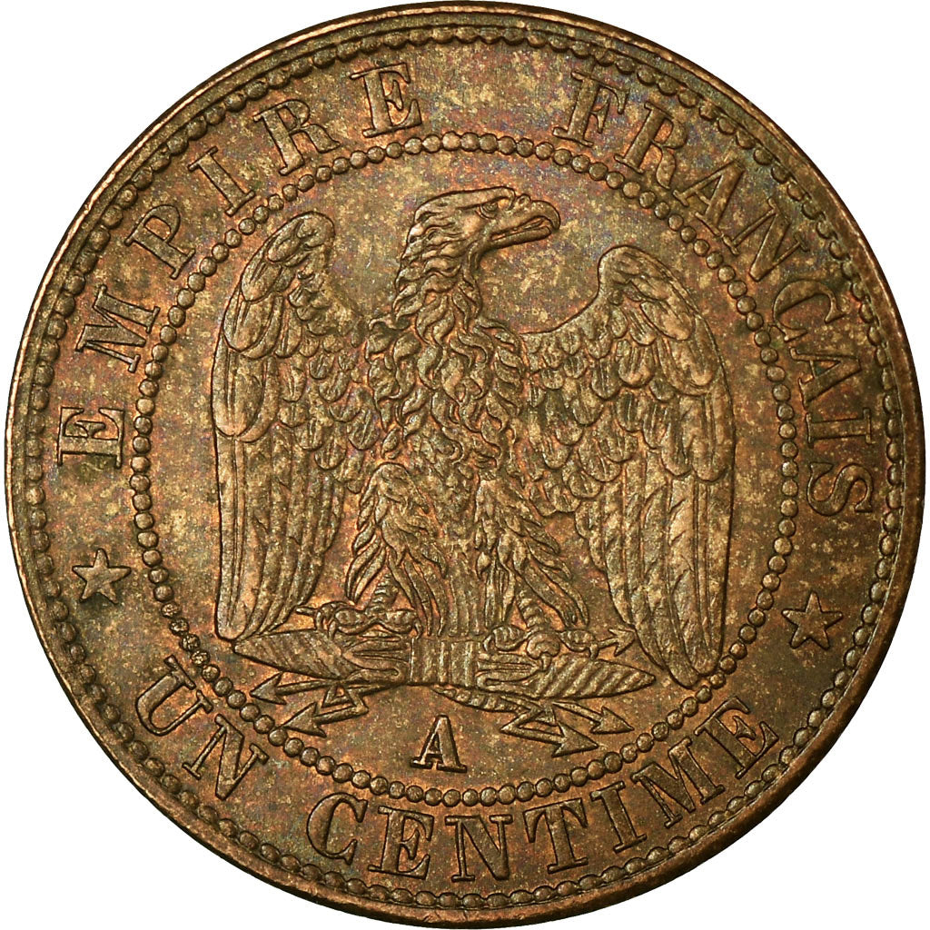 Coin, France, Napoleon III, Napoléon III, Centime, 1861, Paris, VF(30-35)