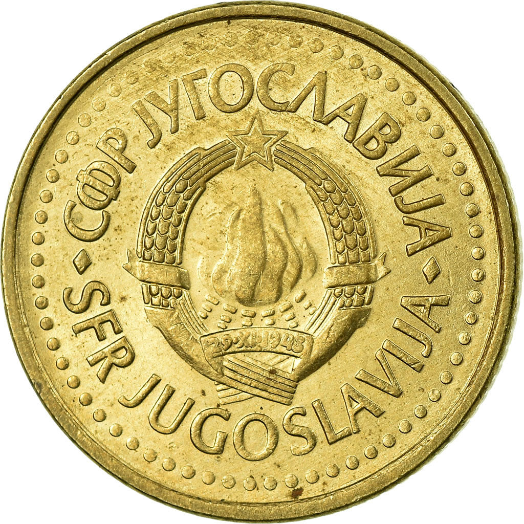 Monnaie, Yougoslavie, Dinar, 1983, TB+, Nickel-brass, KM:86