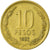 Coin, Chile, 10 Pesos, 1992, Santiago, VF(30-35), Aluminum-Bronze, KM:228.2