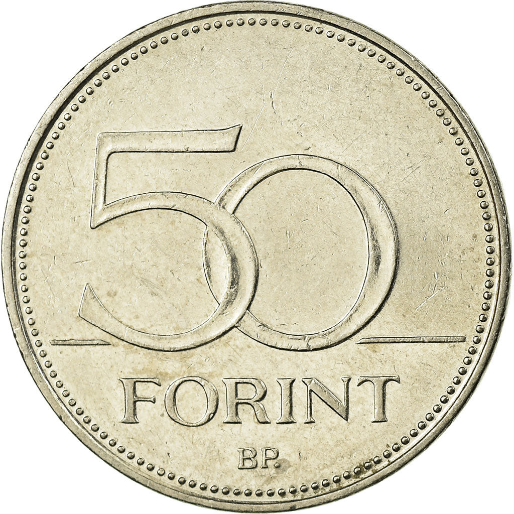 Coin, Hungary, 50 Forint, 2013, Budapest, EF(40-45), Copper-nickel, KM:850