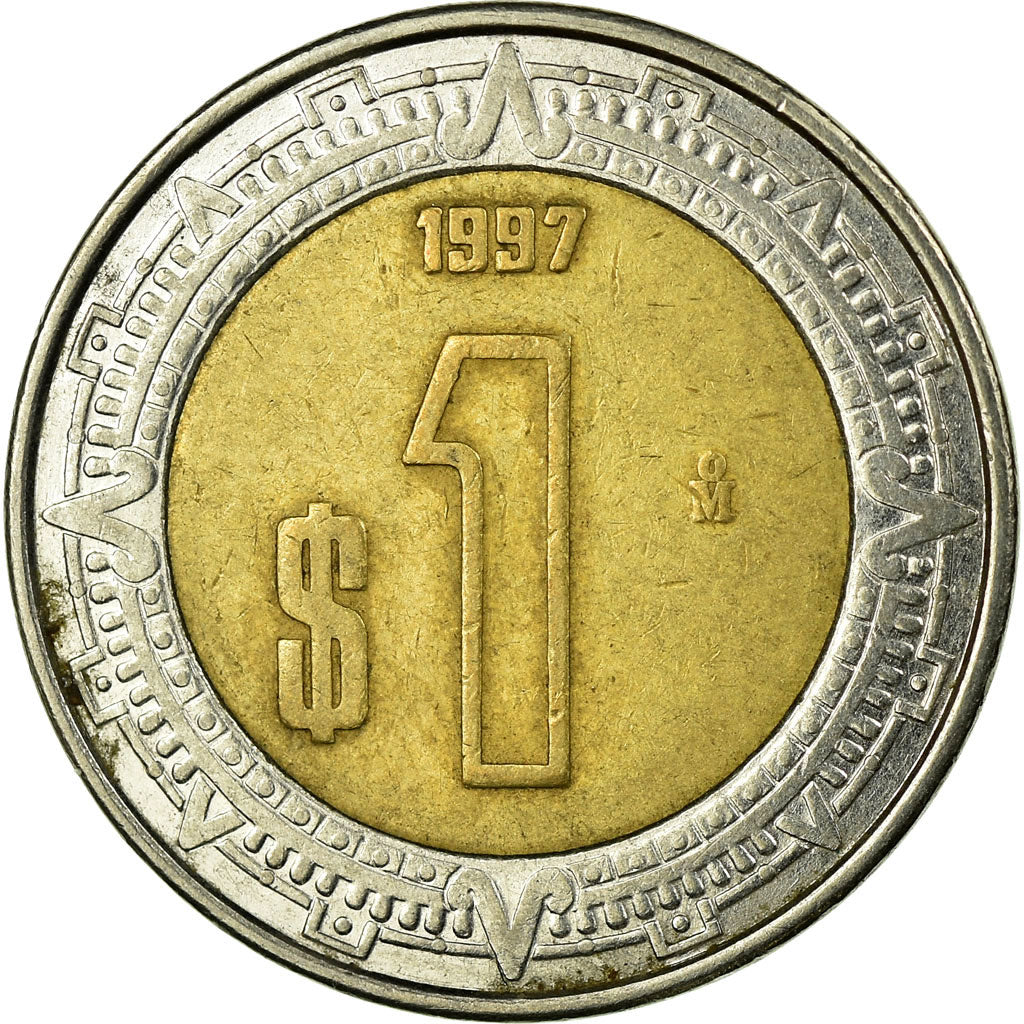Monnaie, Mexique, Peso, 1997, Mexico City, TB+, Bi-Metallic, KM:603