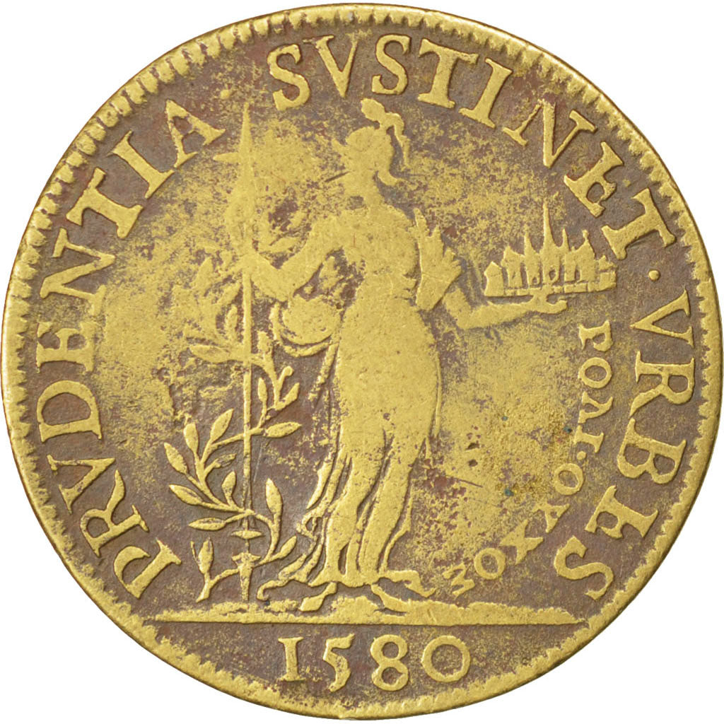 France, Royal, Token, EF(40-45), Copper, 28, Feuardent #3378, 4.30