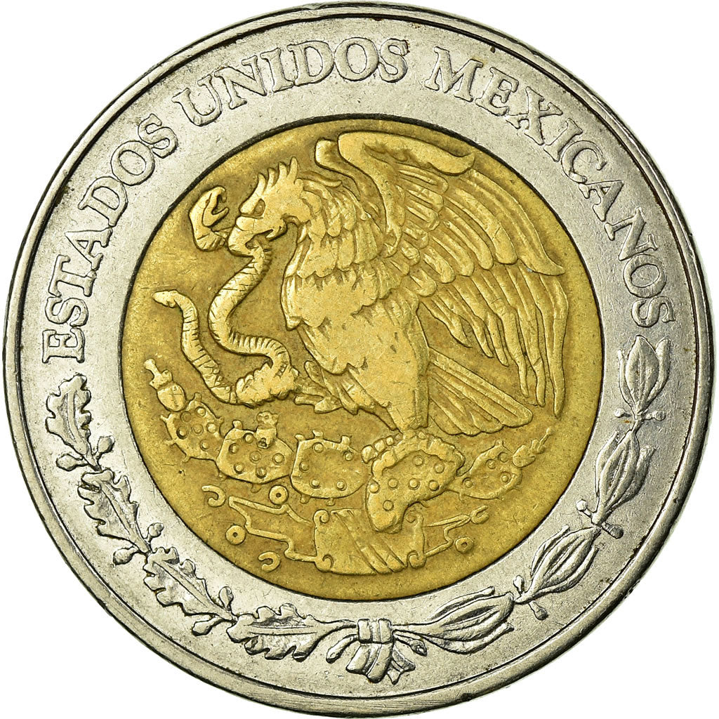Coin, Mexico, 5 Pesos, 1998, Mexico City, VF(30-35), Bi-Metallic, KM:605