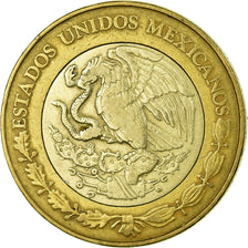 Moneda, México, 10 Pesos, 2002, Mexico City, BC+, Bimetálico, KM:616