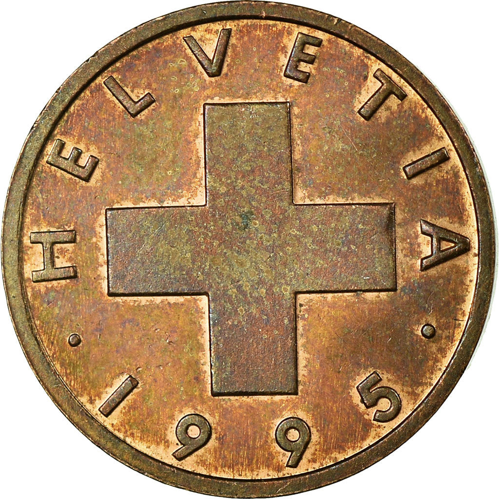 Monnaie, Suisse, Rappen, 1995, Bern, TB+, Bronze, KM:46
