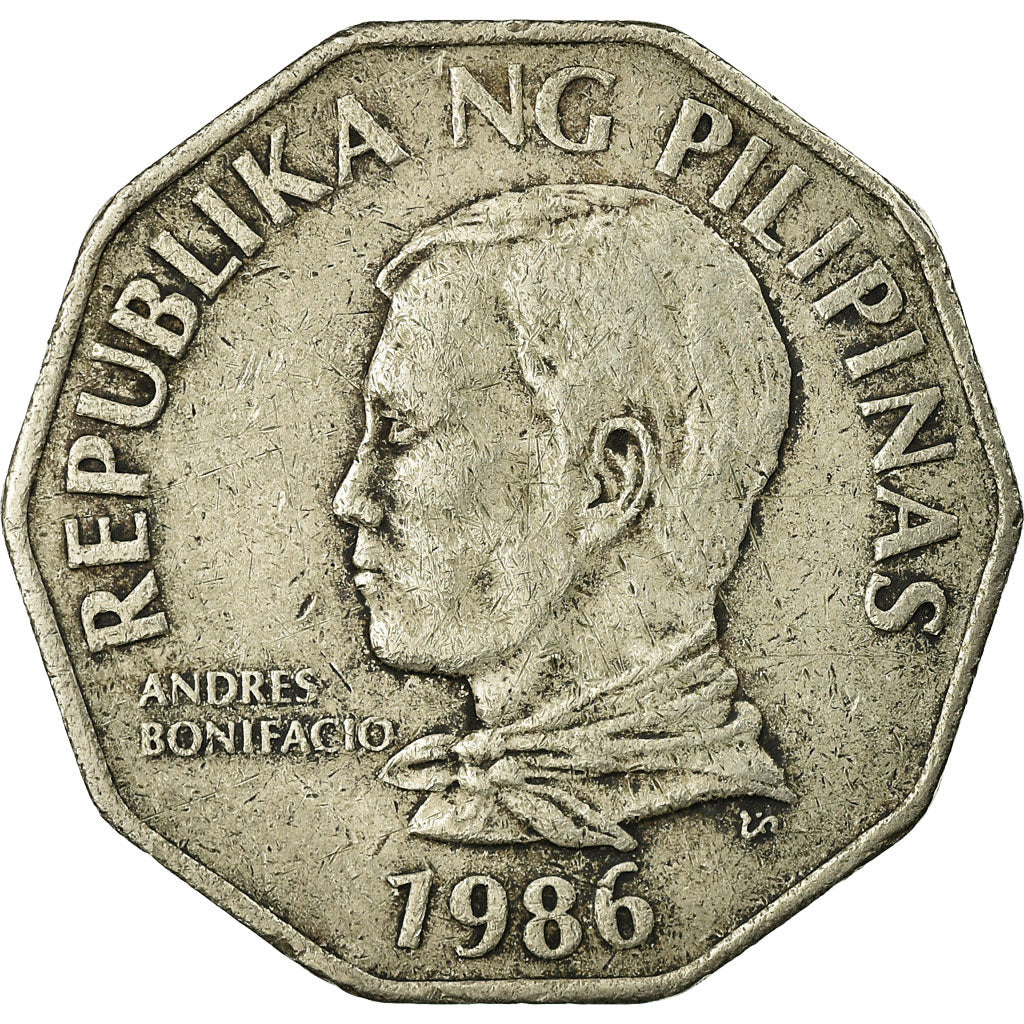 Coin, Philippines, 2 Piso, 1986, VF(20-25), Copper-nickel, KM:244