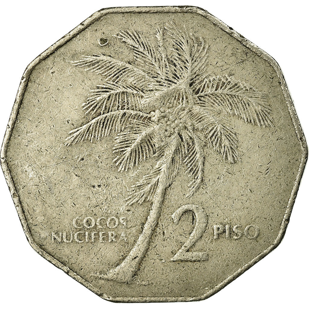 Coin, Philippines, 2 Piso, 1986, VF(20-25), Copper-nickel, KM:244