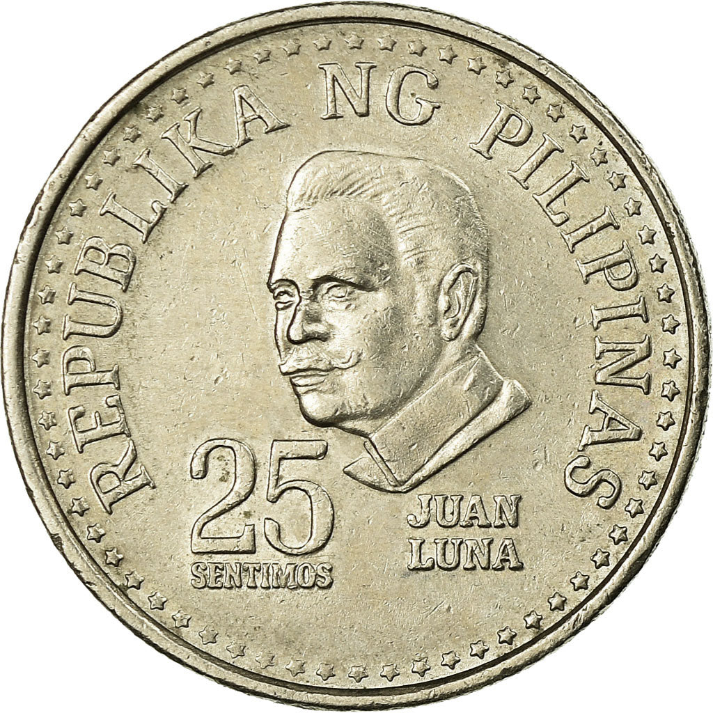 Coin, Philippines, 25 Sentimos, 1975, VF(30-35), Copper-nickel, KM:208