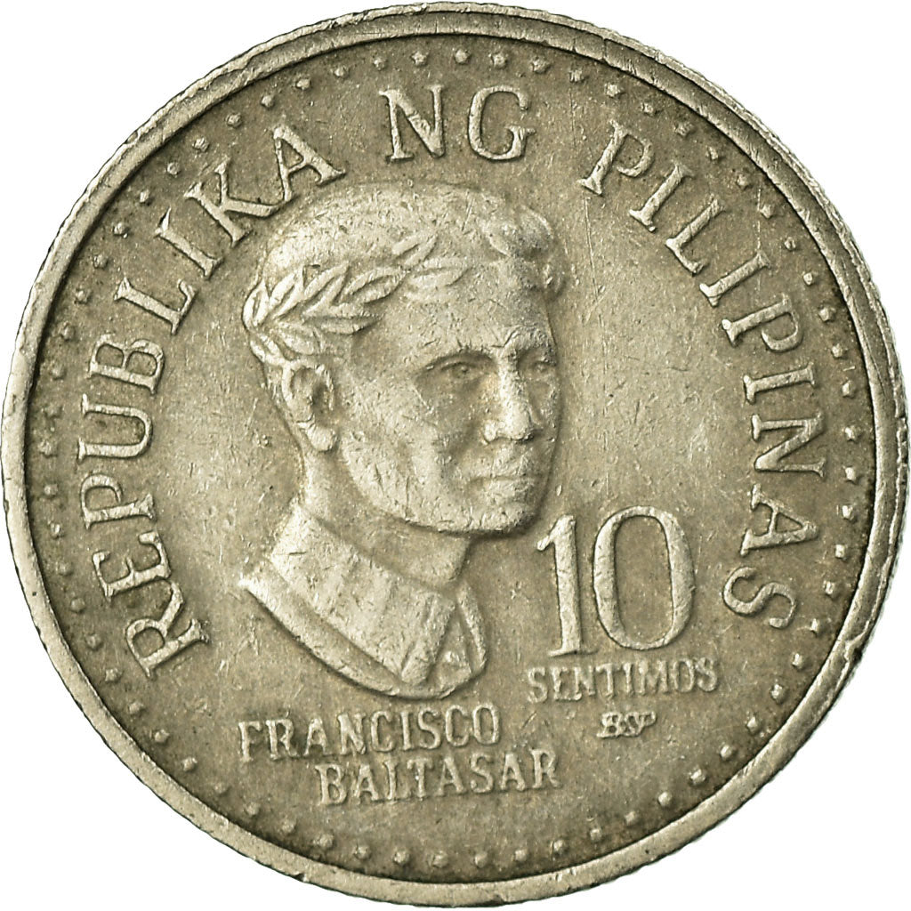 Coin, Philippines, 10 Sentimos, 1982, VF(30-35), Copper-nickel, KM:226