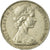 Moneda, Australia, Elizabeth II, 20 Cents, 1977, Melbourne, MBC, Cobre -