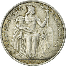 Coin, French Polynesia, 5 Francs, 1990, Paris, VF(30-35), Aluminum, KM:12