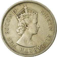 Coin, Hong Kong, Elizabeth II, Dollar, 1960, VF(30-35), Copper-nickel, KM:31.1