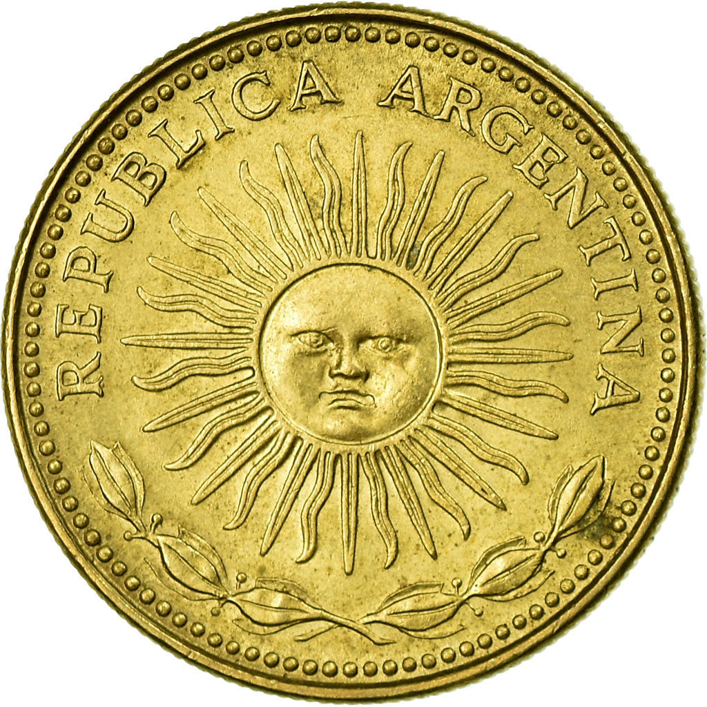 Coin, Argentina, Peso, 1976, EF(40-45), Aluminum-Bronze, KM:69