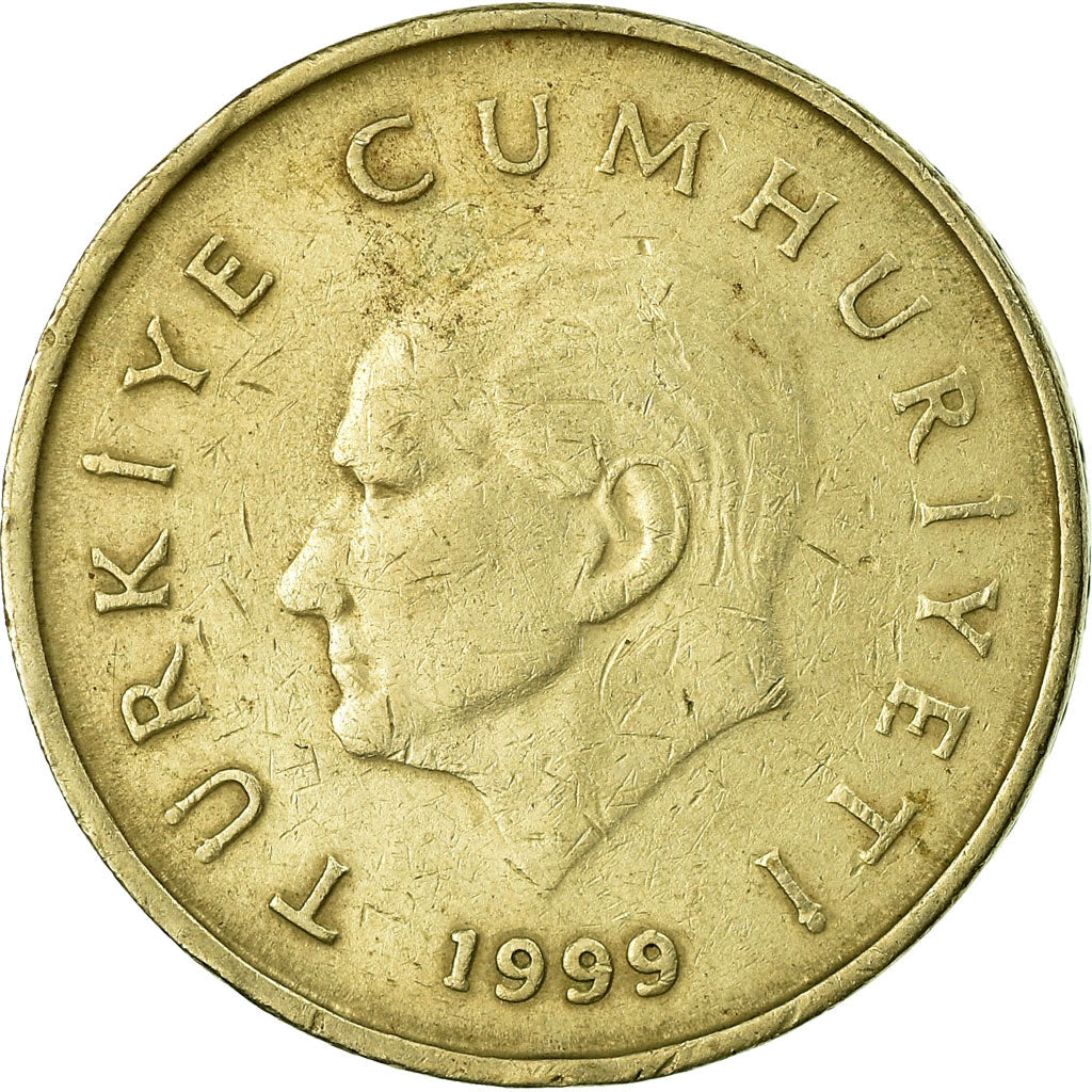 Monnaie, Turquie, 50000 Lira, 50 Bin Lira, 1999, TB+, Copper-Nickel-Zinc
