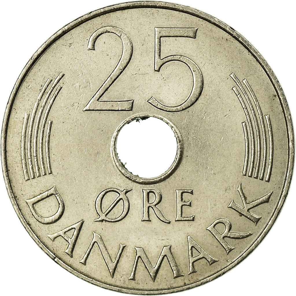 Coin, Denmark, Margrethe II, 25 Öre, 1980, Copenhagen, EF(40-45)