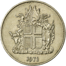 Coin, Iceland, 5 Kronur, 1971, VF(30-35), Copper-nickel, KM:18