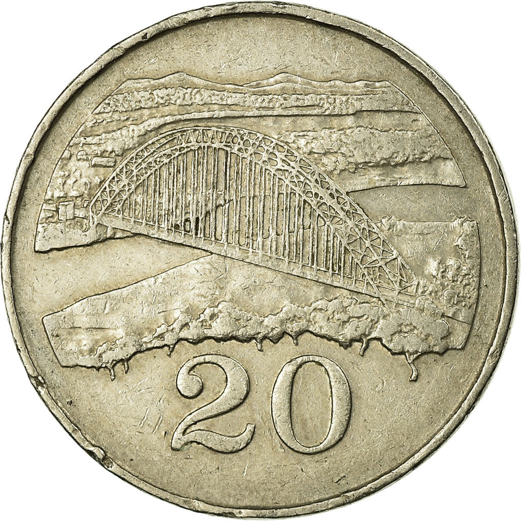 Coin, Zimbabwe, 20 Cents, 1980, VF(30-35), Copper-nickel, KM:4