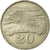 Moneta, Zimbabwe, 20 Cents, 1980, VF(30-35), Miedź-Nikiel, KM:4