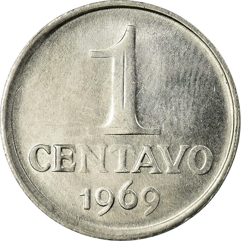 Monnaie, Brésil, Centavo, 1969, TB+, Stainless Steel, KM:575.2