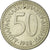 Moneta, Jugosławia, 50 Dinara, 1988, VF(30-35), Miedź-Nikiel-Cynk, KM:113